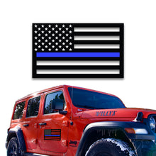 Load image into Gallery viewer, Thin Blue Line Magnet (Large) - 9 x 7 – Made in The USA – Strong Weatherproof Police Support Thin Blue Line Magnet