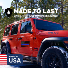 Load image into Gallery viewer, Thin Blue Line Magnet (Large) - 9 x 7 – Made in The USA – Strong Weatherproof Police Support Thin Blue Line Magnet