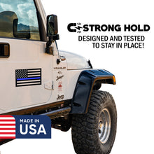 Load image into Gallery viewer, Thin Blue Line Magnet (Large) - 9 x 7 – Made in The USA – Strong Weatherproof Police Support Thin Blue Line Magnet