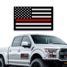 Load image into Gallery viewer, Thin Red Line American Flag Magnet for Vehicles (9" x 7") – Die-Cut – Made in USA – Thin Red Line Flag Magnet for Car, Truck, SUV