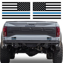 Load image into Gallery viewer, Thin Blue Line American Flag Decals (1 pair)