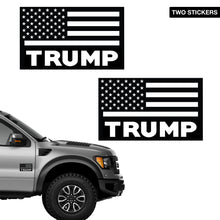 Load image into Gallery viewer, American Flag Trump Decal Set (1 Pair)
