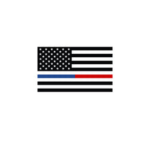 Load image into Gallery viewer, Thin Blue & Red Line American Flag Decal