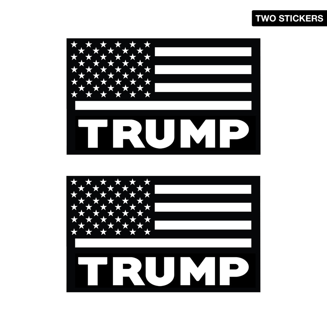 American Flag Trump Decal Set (1 Pair)