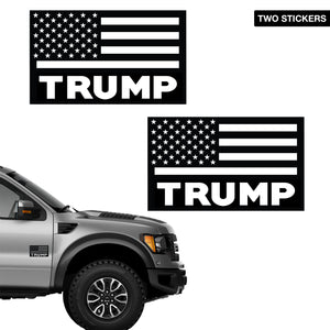 American Flag Trump Decal Set (1 Pair)