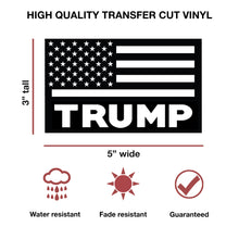 Load image into Gallery viewer, American Flag Trump Decal Set (1 Pair)
