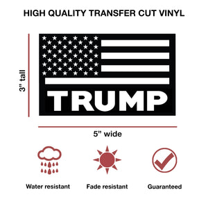 American Flag Trump Decal Set (1 Pair)