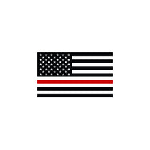 Load image into Gallery viewer, Thin Red Line American Flag Decal
